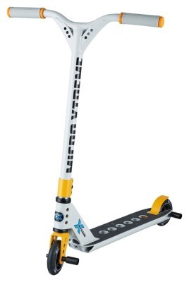 Самокат MICRO серии "Trixx 2.0" - СЕРО-ЖЕЛТЫЙ (до 100 kg, 2-х колесный)