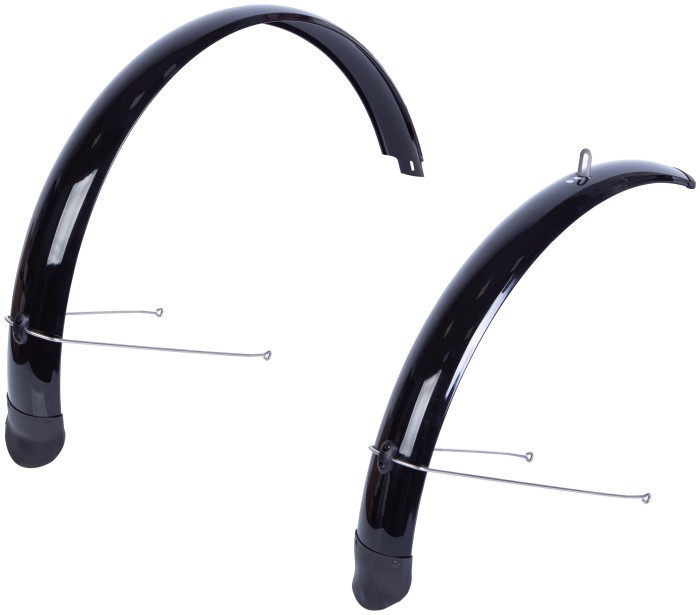 Крылья 29" Pl ширина 70мм BRAVVOS X070 черный со стойкой переднее 370мм, заднее 370мм полноразмерное