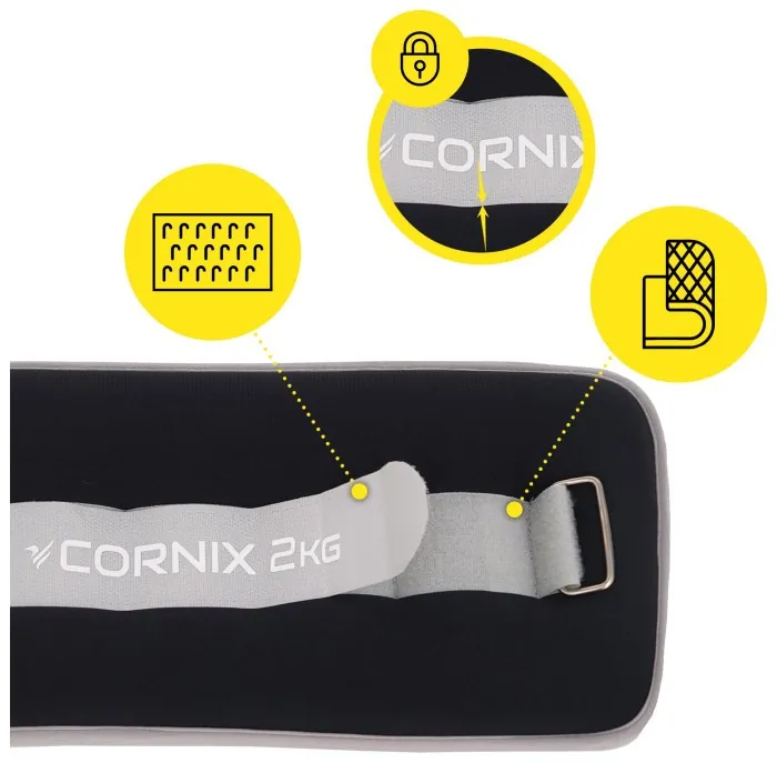 Обважнювачі-манжети для ніг та рук Cornix 2 x 2 кг XR-0242