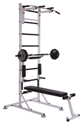 Шведська стінка пересувна з лавкою для преса Універсал SP-Planeta L-6784 (СТУП) (метал, пластик, 105х232х110 см) уп. у 2 ящ