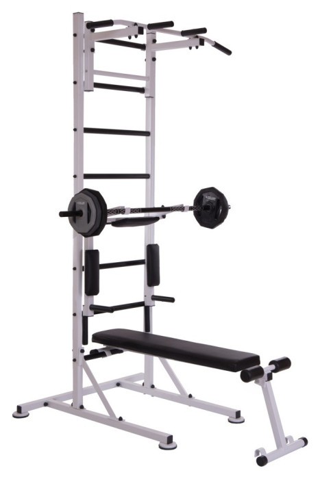 Шведська стінка пересувна з лавкою для преса Універсал SP-Planeta L-6784 (СТУП) (метал, пластик, 105х232х110 см) уп. у 2 ящ, укр, укр