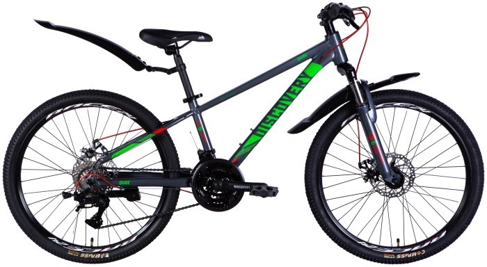 Велосипед AL 24" Discovery QUBE DD CS рама-11,5" серый 2025