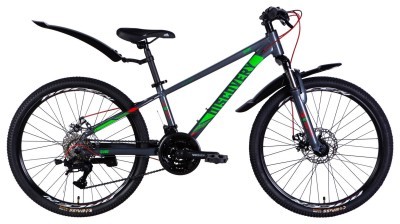 Велосипед AL 24" Discovery QUBE DD CS рама-11,5" сірий 2025