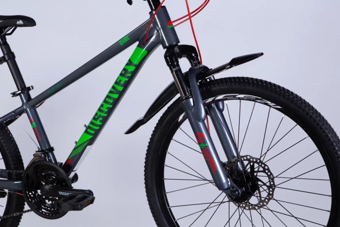 Велосипед AL 24" Discovery QUBE DD CS рама-11,5" сірий 2025