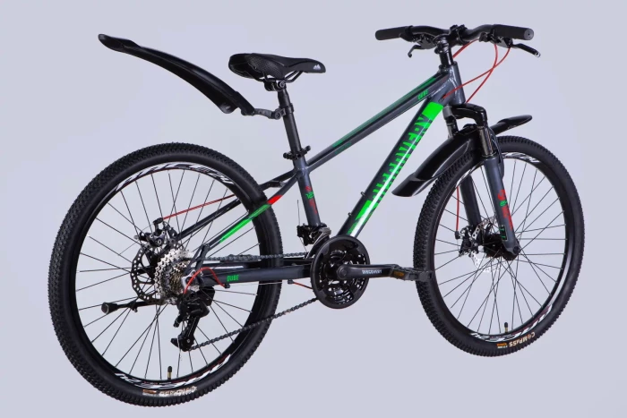 Велосипед AL 24" Discovery QUBE DD CS рама-11,5" сірий 2025