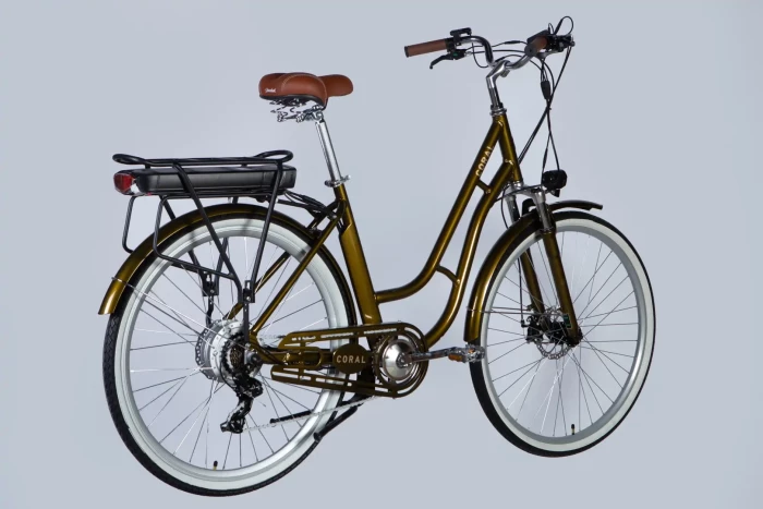 Велосипед з електроприводом 28" AL Dorozhnik eCORAL DD FR рама-19" 48B 17.5А*г 500Вт бронзовий 2026