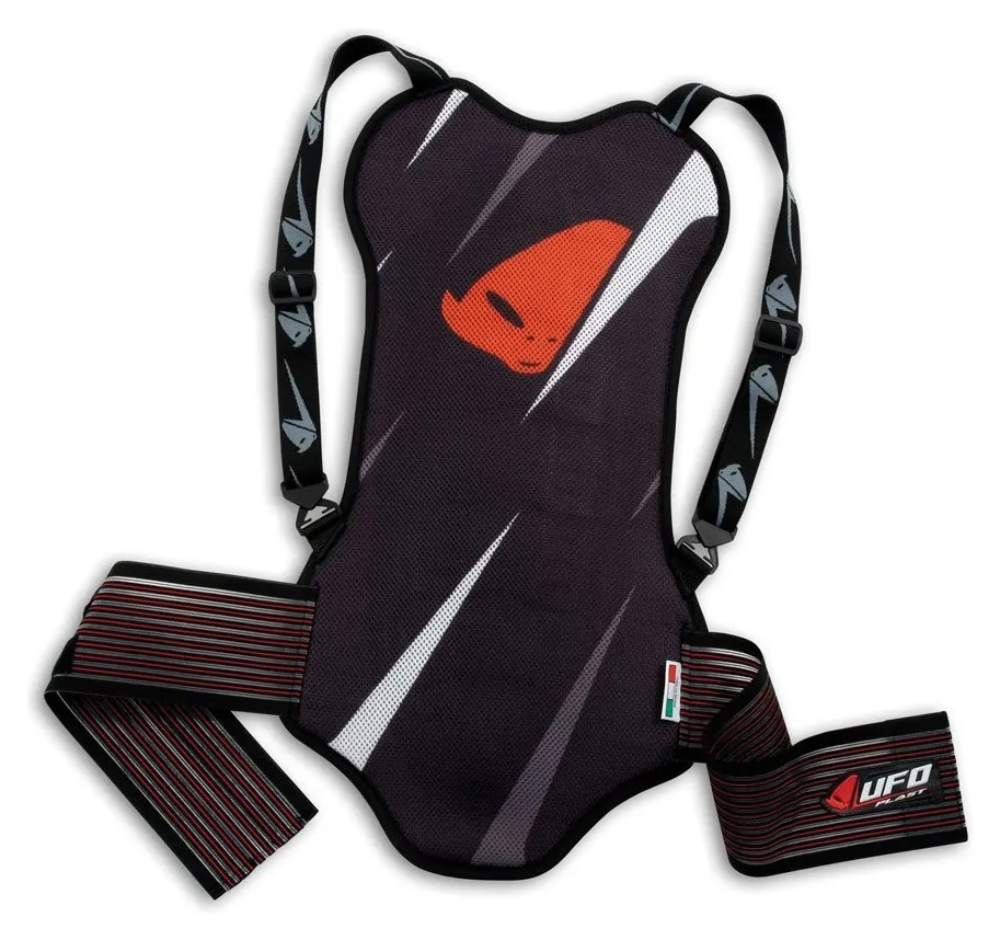 Захист спини спортивний UFO RAGE (> MT. 1,70) Black/red (PS02341) (black, red)