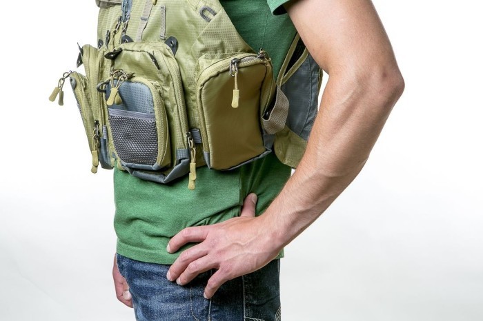 Жилет Tramp Angler рыболовное разгрузочное масло, Зеленый S/M