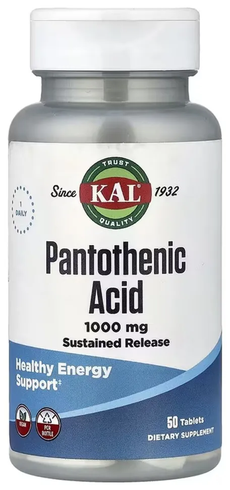 Pantothenic Acid Sustained Release 1000mg - 50 tabs (DSN_2023-10-7025)