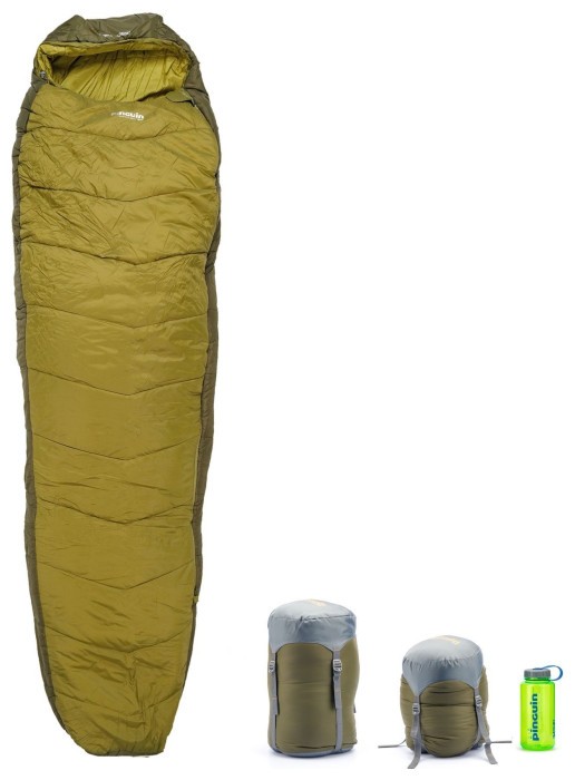 Спальный мешок Pinguin Trekking (1/-5°C), 190 см - Left Zip, Khaki (PNG 238341) 2020