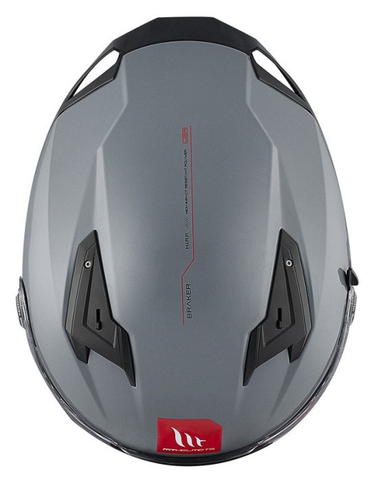 Мотошолом MT BRAKER SV Solid Gloss Grey A12