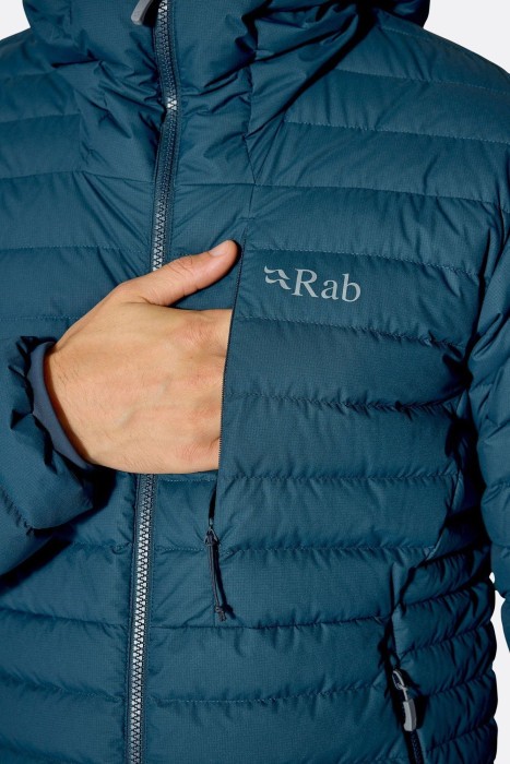 Мужской пуховик Rab Microlight Windstopper Hoody, Black, L