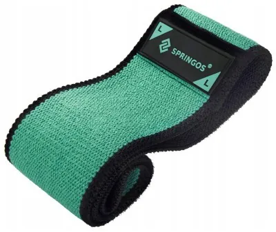 Резинка для фітнесу та спорту із тканини Springos Hip Band Size L FA0111