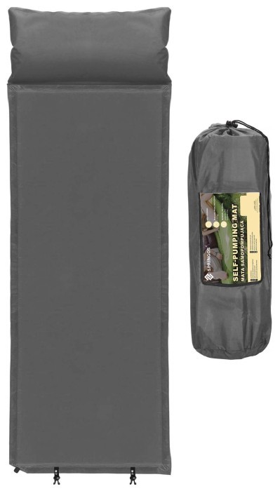 Килимок самонадувний Springos 186 x 53 x 2.5 см з подушкою PM035