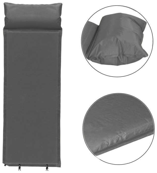 Килимок самонадувний Springos 186 x 53 x 2.5 см з подушкою PM035
