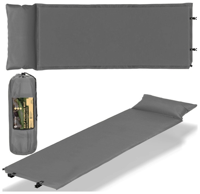 Килимок самонадувний Springos 186 x 53 x 2.5 см з подушкою PM035
