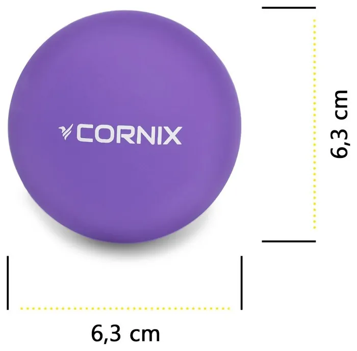 Массажный мяч Cornix Lacrosse Ball 6.3 см XR-0119 Purple
