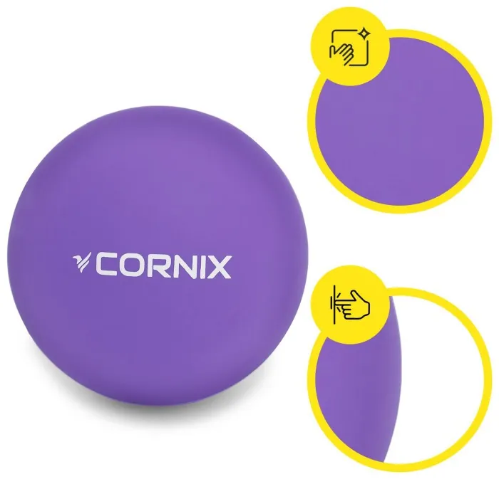 Массажный мяч Cornix Lacrosse Ball 6.3 см XR-0119 Purple