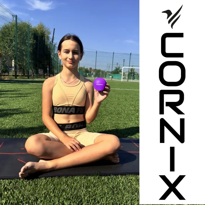 Массажный мяч Cornix Lacrosse Ball 6.3 см XR-0119 Purple