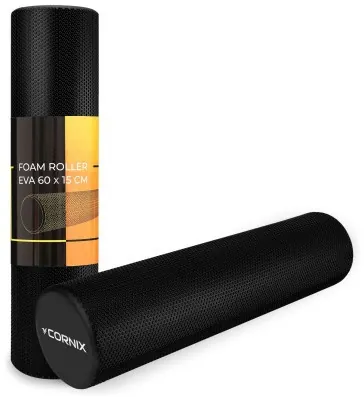 Масажний ролик Cornix EVA+ 60 x 15 см (валик, роллер) XR-0310 Black