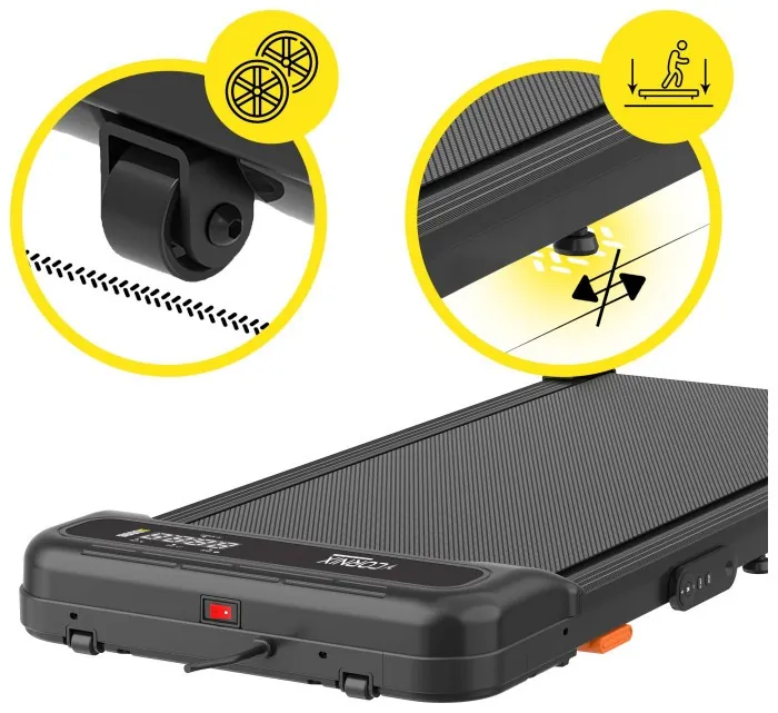 Бігова доріжка для ходьби Cornix Lexi Walking Pad з функцією вібрації Black