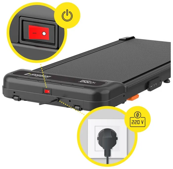 Бігова доріжка для ходьби Cornix Lexi Walking Pad з функцією вібрації Black
