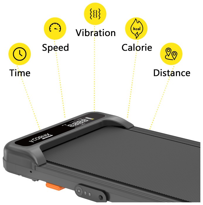 Бігова доріжка для ходьби Cornix Lexi Walking Pad з функцією вібрації Black