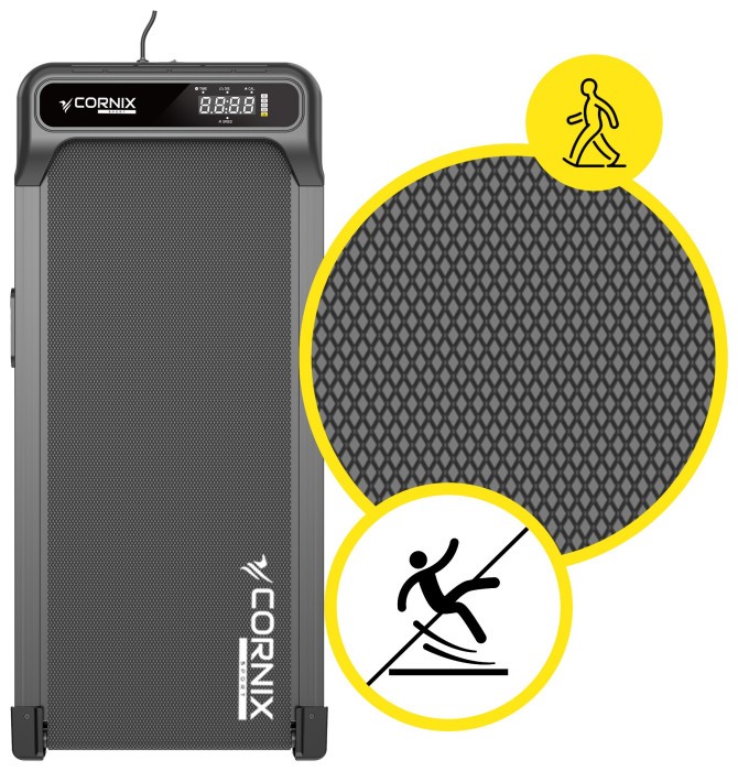 Бігова доріжка для ходьби Cornix Lexi Walking Pad з функцією вібрації Black