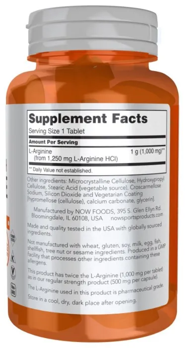 Arginine 1000mg - 60 tabs
