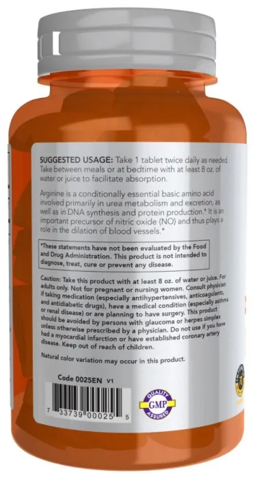 Arginine 1000mg - 60 tabs