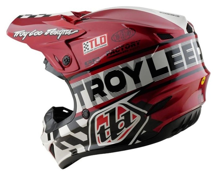 Мото шолом TLD GP PRO HELMET; FIFTY-50 [WHITE / RED] M