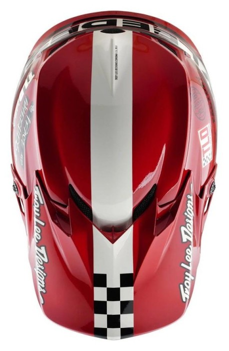 Мото шолом TLD GP PRO HELMET; FIFTY-50 [WHITE / RED] M