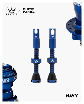 Ниппели Peaty's x Chris King Tubeless Valves, 42mm, Navy