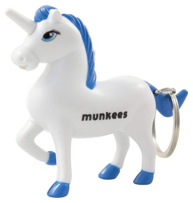 Munkees 1114 брелок-фонарик Unicorn LED white-blue