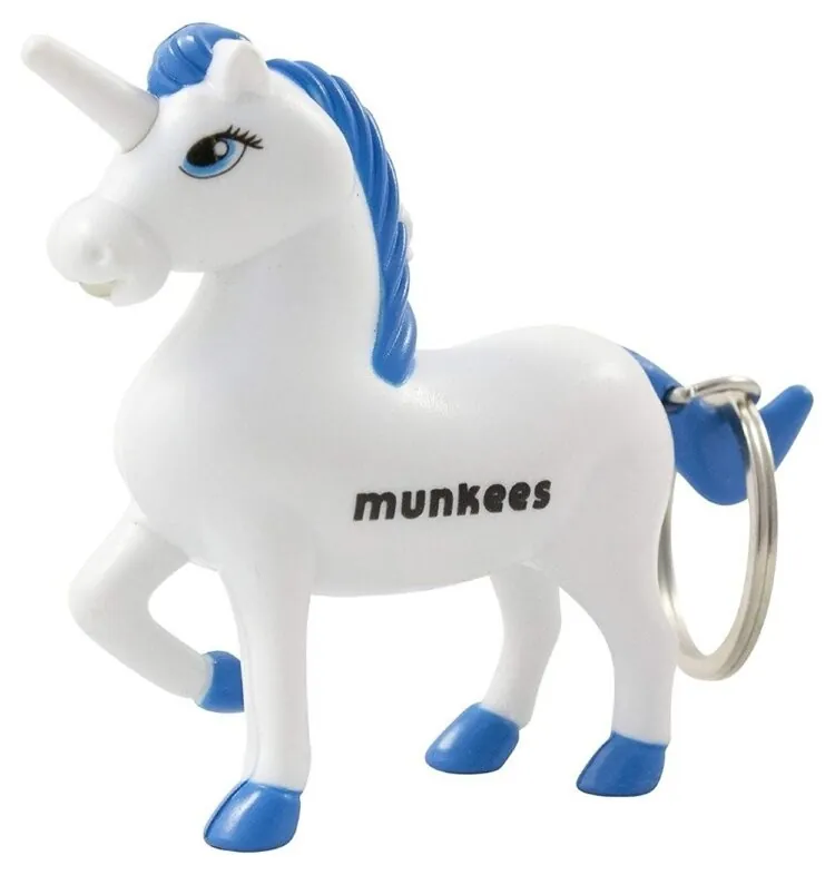 Munkees 1114 брелок-ліхтарик Unicorn LED white-blue (1114-WB)