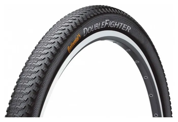 Покришка Continental Double Fighter III, 24 " x1.75, 47-507, Чорна, не складна, Sport, Skin, 605гр.