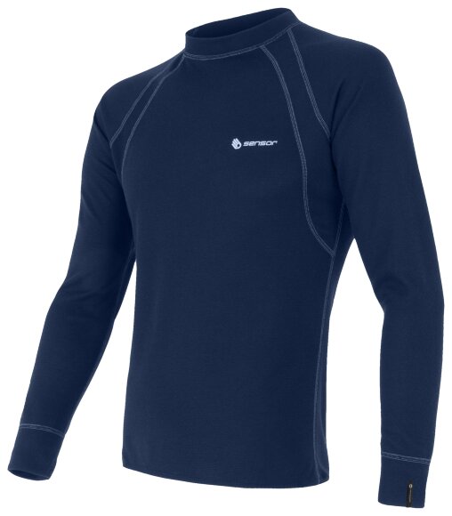 Термофутболка мужская Sensor Double Face LS deep blue 23200059, SM11DF-deepblue
