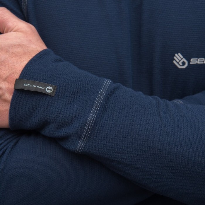 Термофутболка чоловіча Sensor Double Face LS deep blue 23200059, SM11DF-deepblue, укр, укр
