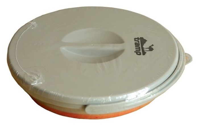 Ведро TRAMP складное силиконовое с крышкой 5л, Красный