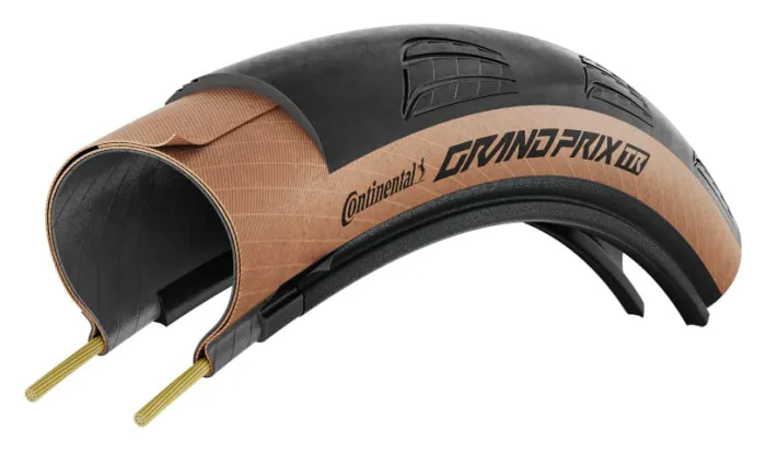 Покришка безкамерна Continental Grand Prix 28" | 28 X 1.25 | 700 X 32C TR чорна/коричнева складна