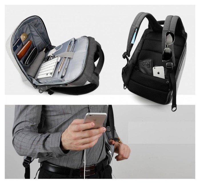 Рюкзак Tigernu D-83351 15.6" Black Grey
