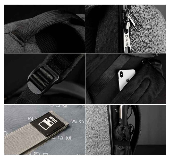 Рюкзак Tigernu D-83351 15.6" Black Grey