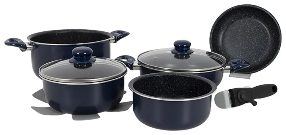 Набір посуду Gimex Cookware Set induction 8 предметів Bule (6977228) (DSM_DAS302020)