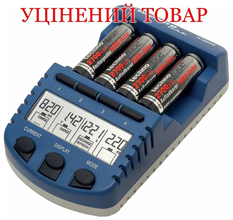 Зарядний пристрій Technoline BC1000 SET + аккумулятори (BC1000) Discounted (DSM_DAS101020)