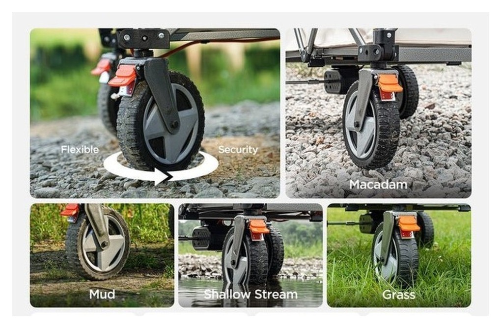 Акумуляторний візок Litheli з двигуном від павербанку (УМБ Litheli Power Bank 20000 mAh, 45 W в комплекті), укр, укр