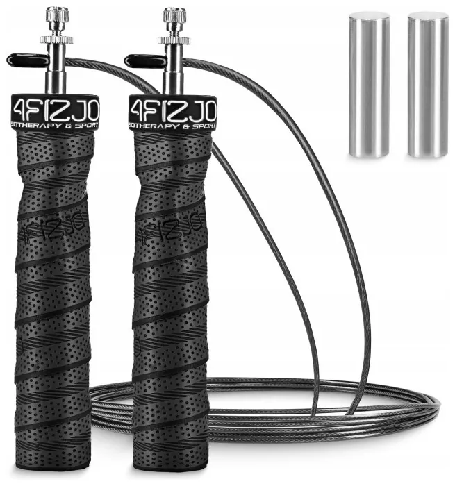Скакалка скоростная для кроссфита 4FIZJO Speed Rope PRO+ Black (P-5907739313164)