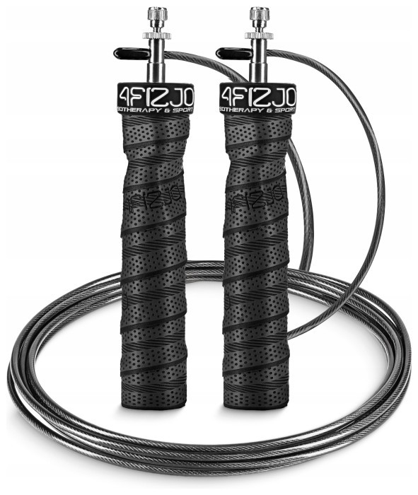 Скакалка скоростная для кроссфита 4FIZJO Speed Rope PRO+ Black (P-5907739313164)