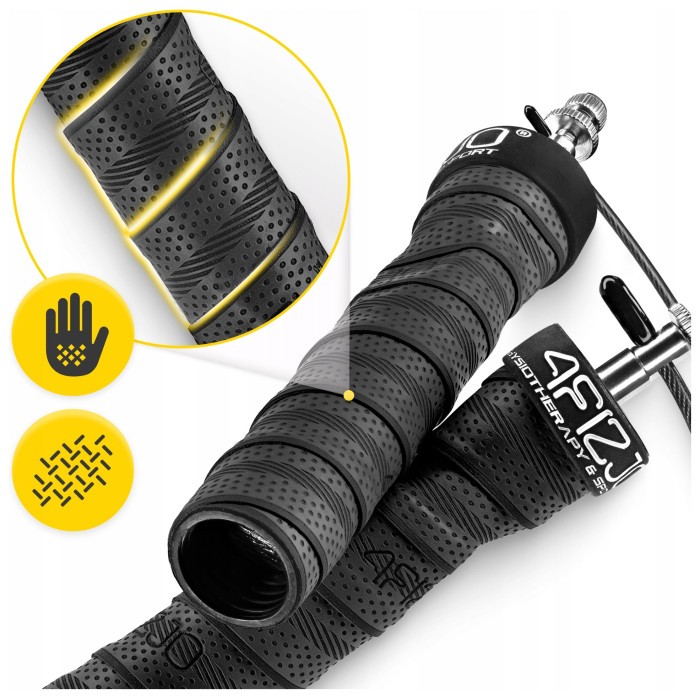 Скакалка скоростная для кроссфита 4FIZJO Speed Rope PRO+ Black (P-5907739313164)