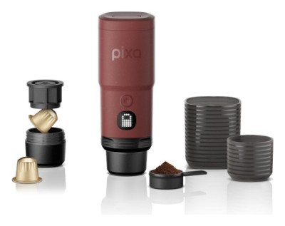 Портативная электрическая эспрессо кофеварка Wacaco Pixapresso для молотого кофе и капсул, красная