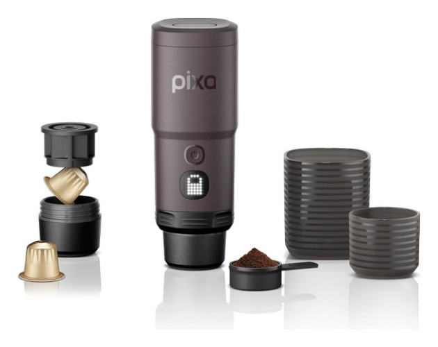 Портативная электрическая эспрессо кофеварка Wacaco Pixapresso для молотого кофе и капсул, красная